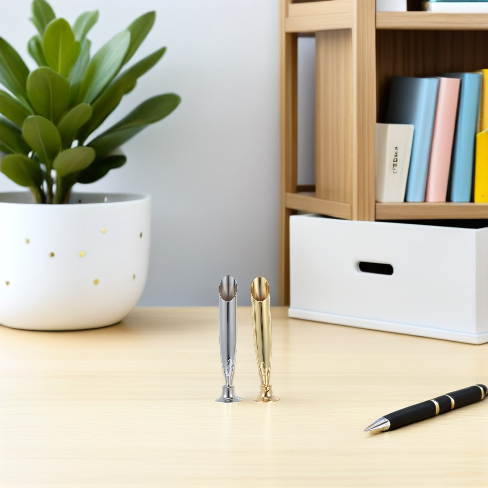 Pen Rest Single - 3 Adet Paslanmaz Çelik Kalem Tutucu,