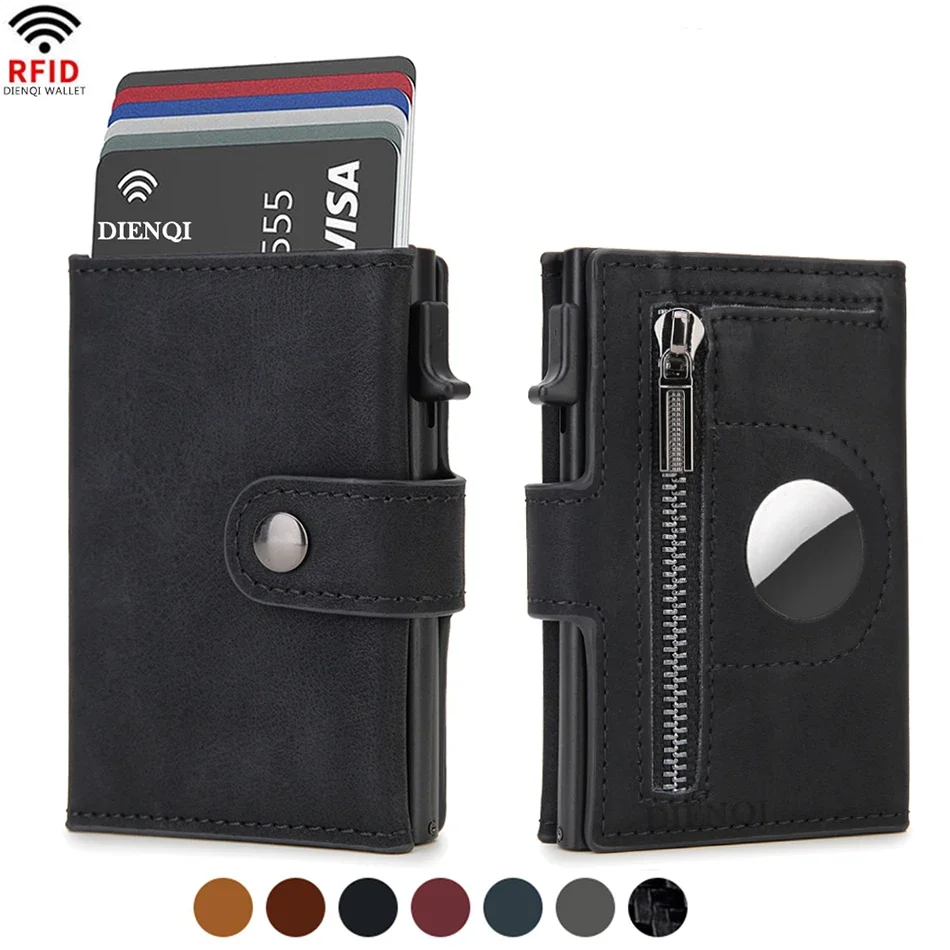 Index Card Holder - RFID Deri AirTag Erkek Cüzdanları Lüks